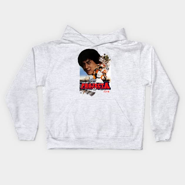 Jackie Chan: PROJECT A (Ships and Troops) Kids Hoodie by HKCinema